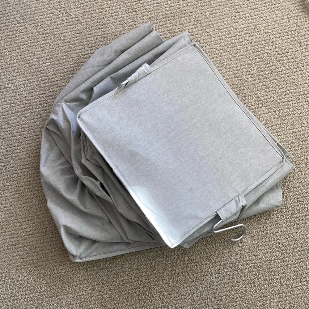 Target Hanging Closet Organizer Six Pocket Varying Size Pockets Like New Grey